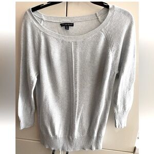 AMERICAN EAGLE Women's Size SP Cable Knit Crew Neck Sweater Color light Blue